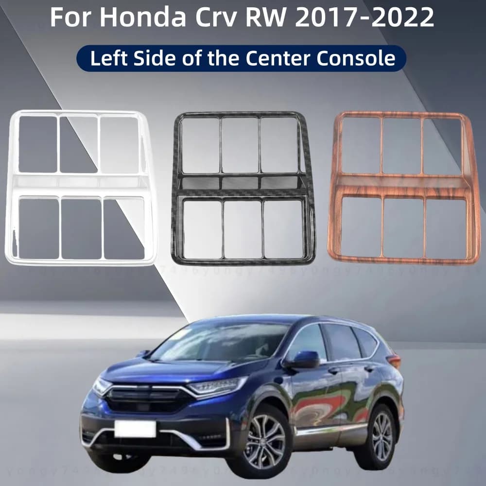 Car Upgrade Stickers Left Side Of The Center Console For Honda Crv RW 2017 2018 2019 2020 2021 2022 Decoration Accessories