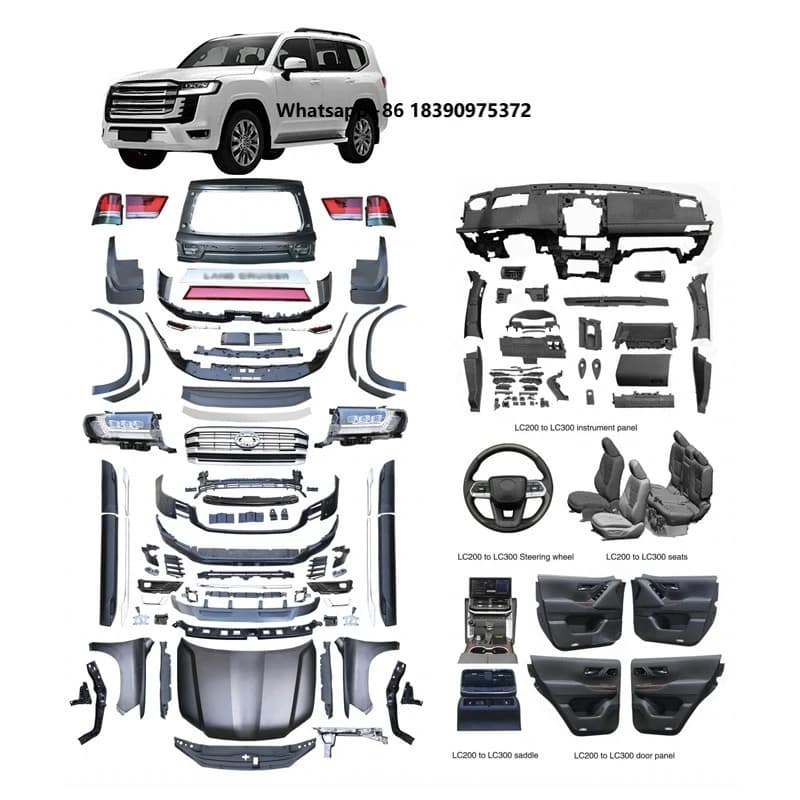 Hot Sale Dashboard Trim Panel Interior Kits Seats Body Kit for Land Cruiser Lc200 Interior Upgrade to Lc300