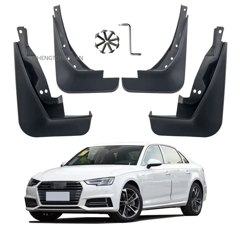 For Audi A4 S4 b9 Saloon/Avant MudFlaps Splash Guards Mudguards 4pcs 2016-2019 (Not available for Audi A4 B9 Allroad version）