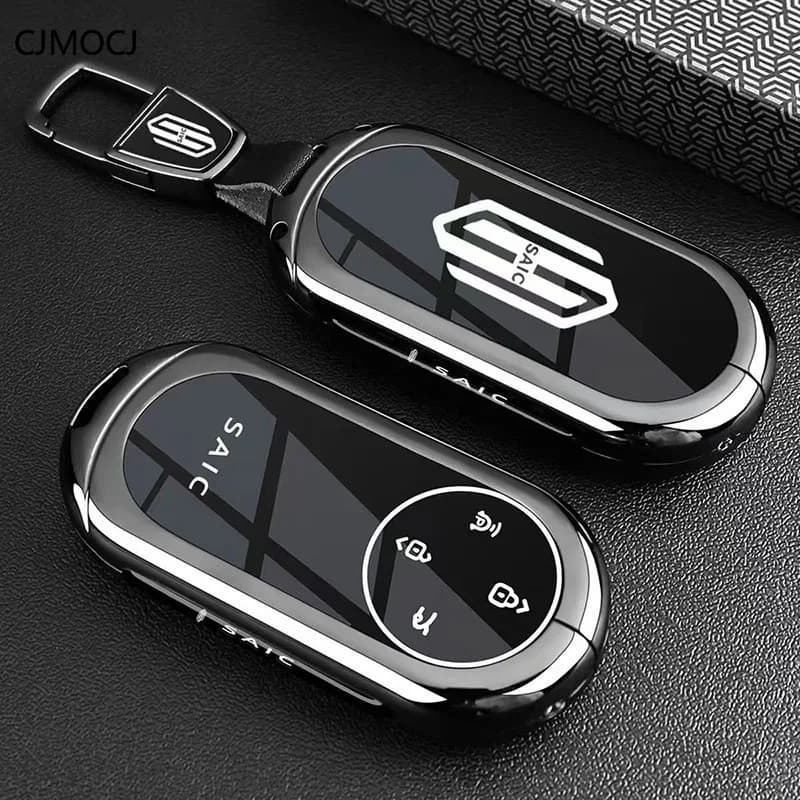 Premium Zinc Alloy Key Cover Case for SAIC H5 EV Pro/Range Extender Max (2025) - Protective Key Fob Shell Keybag Keychain