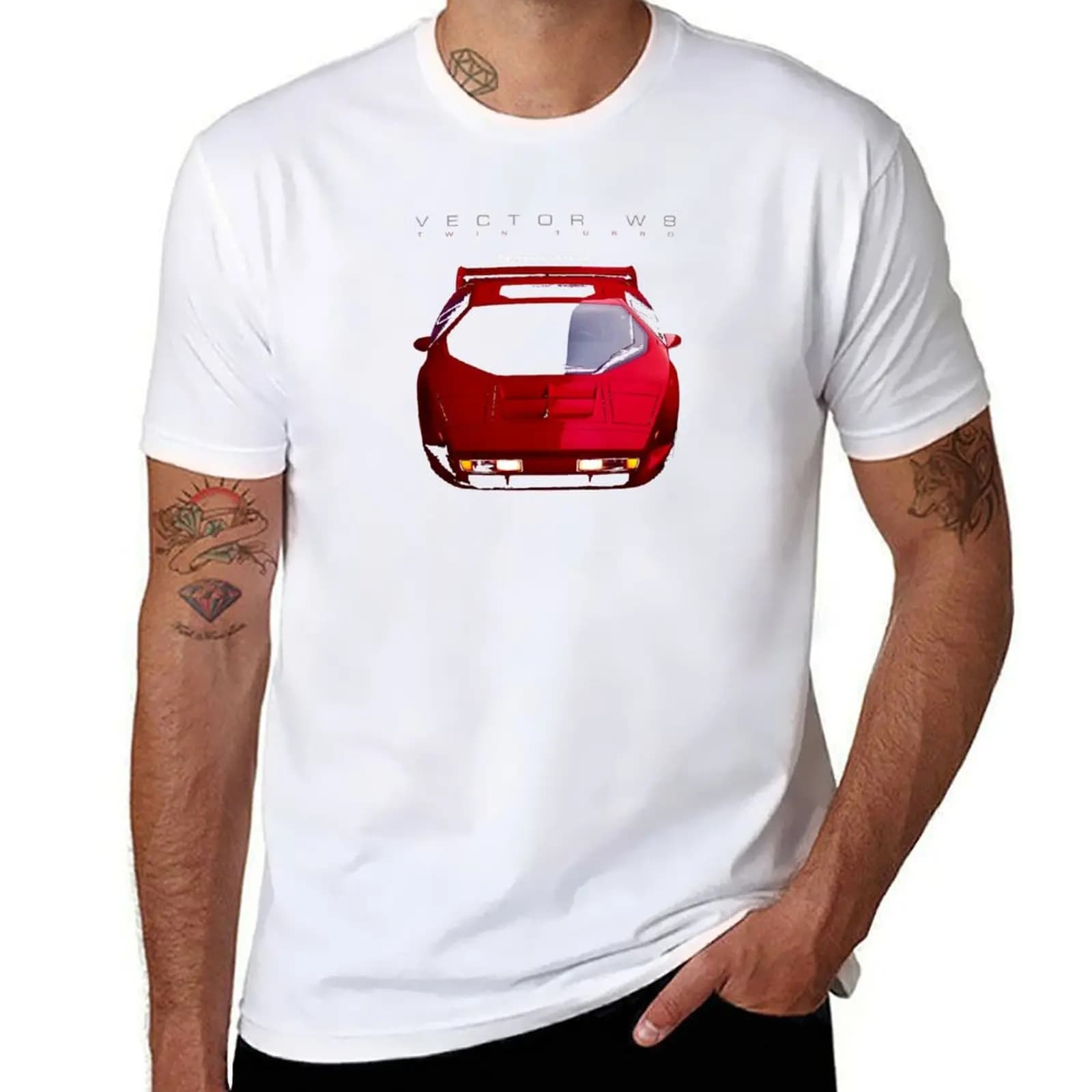 VECTOR W8 TWIN TURBO T-Shirt t shirts for man graphic tees man t shirts cotton T-Shirt