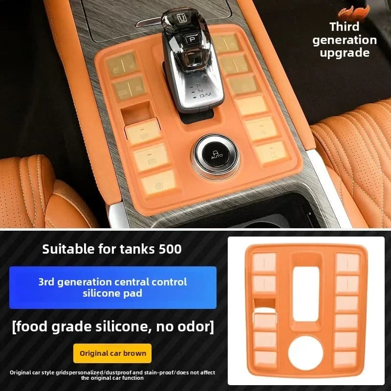 Dust-proof decorative stickers for tank 500 HI4-T modified central control gear panel