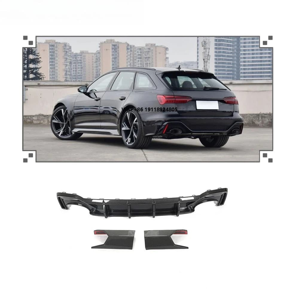 Comfort Luxury Dry Carbon Fiber Rear Diffuser for  RS6 C8 2019-2021