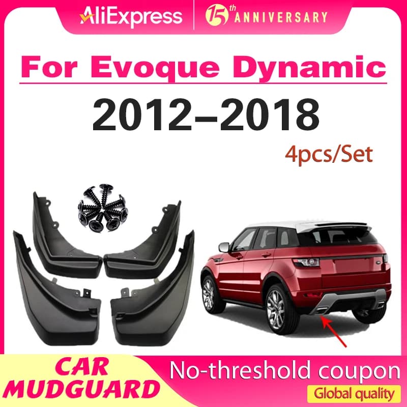 For Range Rover Evoque Dynamic 2012 20130 2014 2015 2016 2017 2018 Mudflaps Mud Flap Splash Guard Mudguards Front Rear Fender