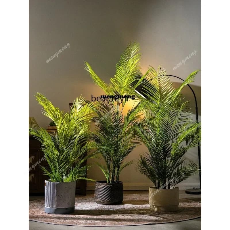 Large Artificial Green Plant Anti-Real Bionic Fake Trees Plant Bonsai Indoor Living Room Landscape DecorationN
