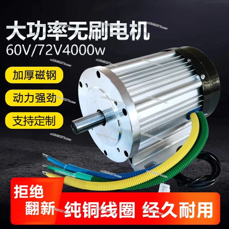 4000W DC Brushless Motor 48V 60V High Power for Electric Tricycle Cleaning Machine Lift Equipment