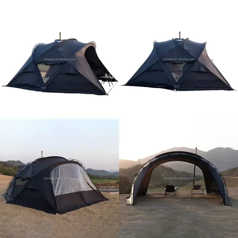 Outdoor Popular Camping Family Tent Portable Waterproof Large Dome Travel Tent for 6 Person Hiking Equipment