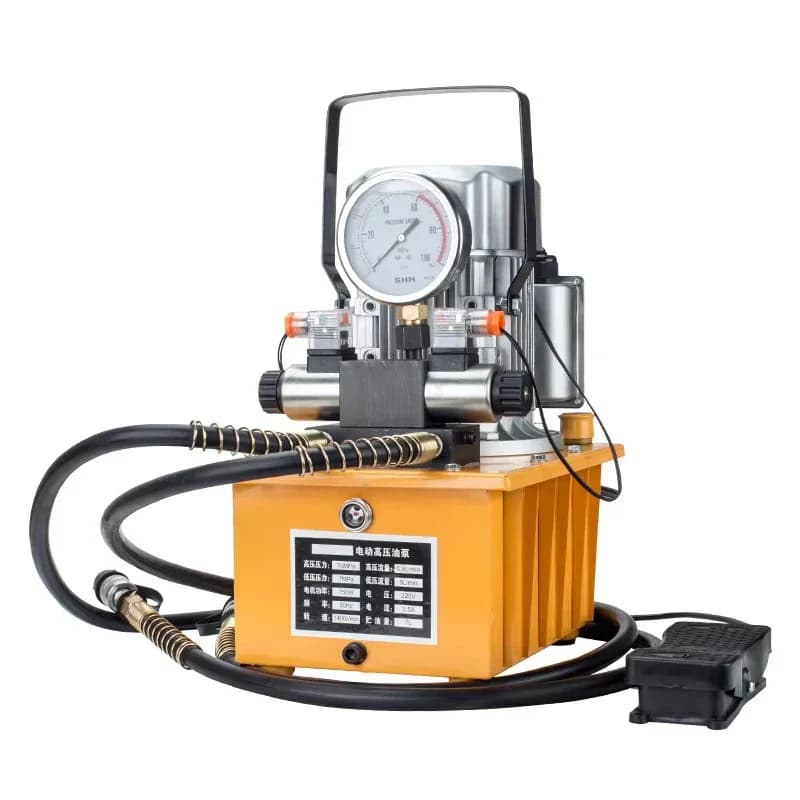 1400r/Min Electric Driven Double Acting Hydraulic Pump Solenoid Valve 750W Hydraulic Using Accessories Motor 110V/220V