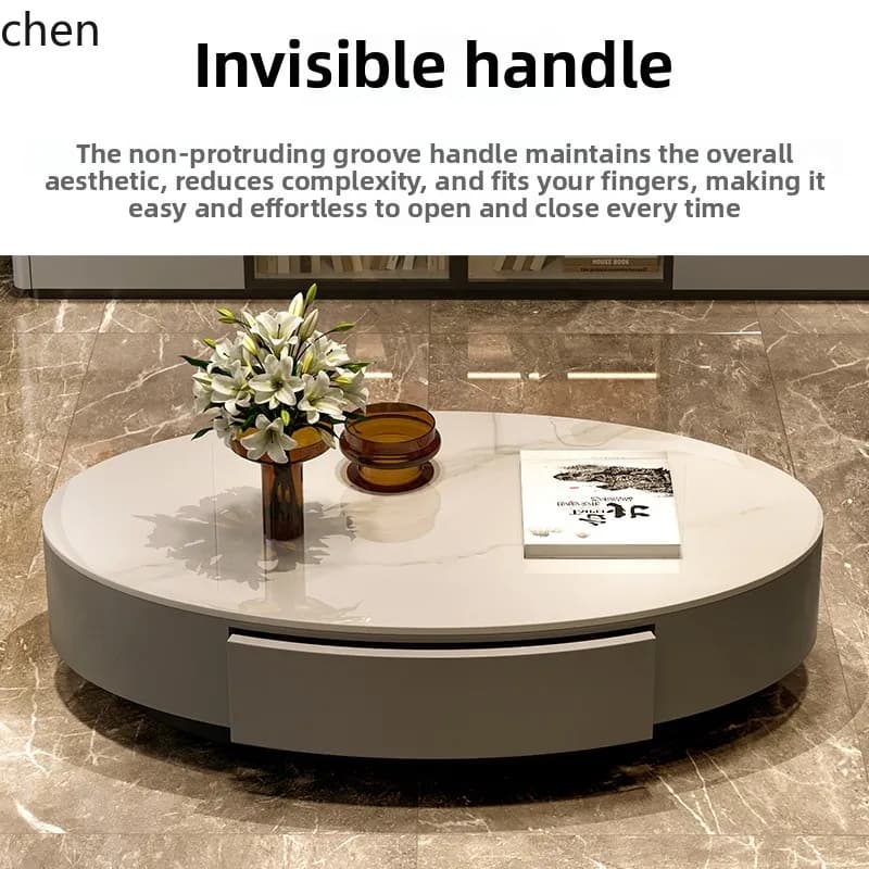 PYH combination Nordic modern rock slab tea table small apartment living room home minimalist coffee table