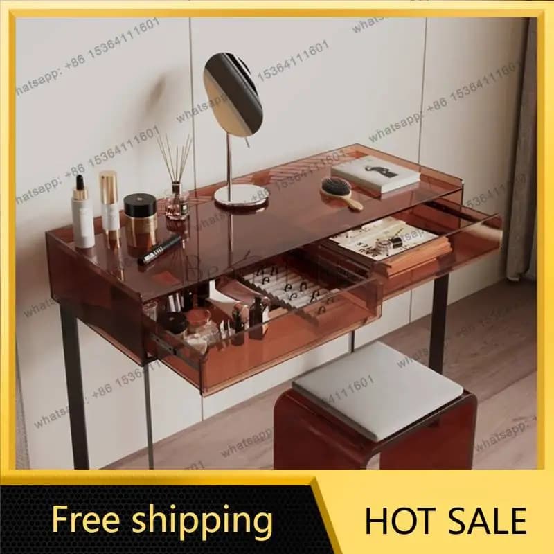 Best Sellers Natural Girls Vanity Table Bedroom Professional Salon Desk Vanity Table Cabinet Organizer Coiffeuse De Chambre Furn