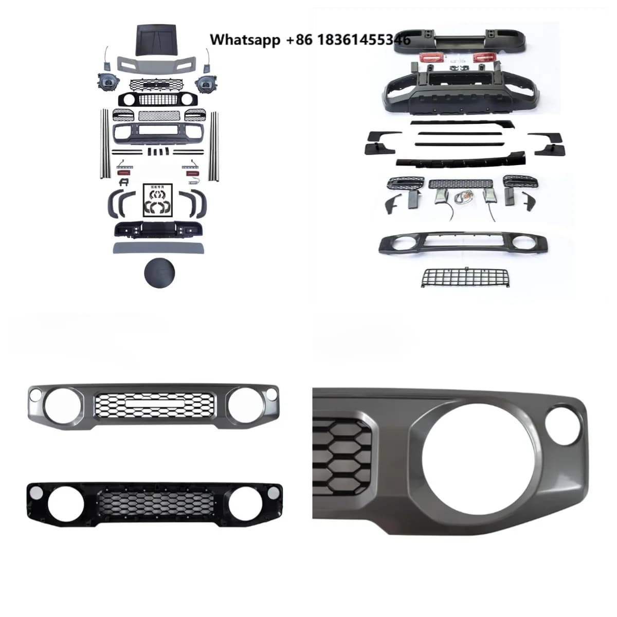 For Jimny Stlf OEM Factory Car Front And Rear Bumper Body Kit Include Grille Without Tailpipe