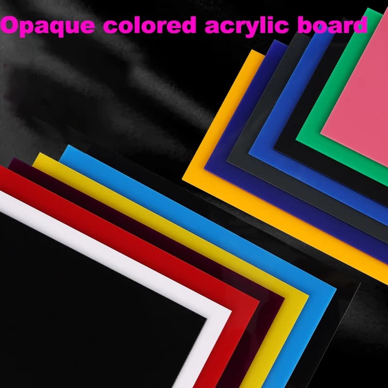 Opaque Colorful Acrylic Sheet Plexiglass Tinty Board For Signs,DIY Crafts,Advertising,Decoration  Thickness: 3mm 5mm