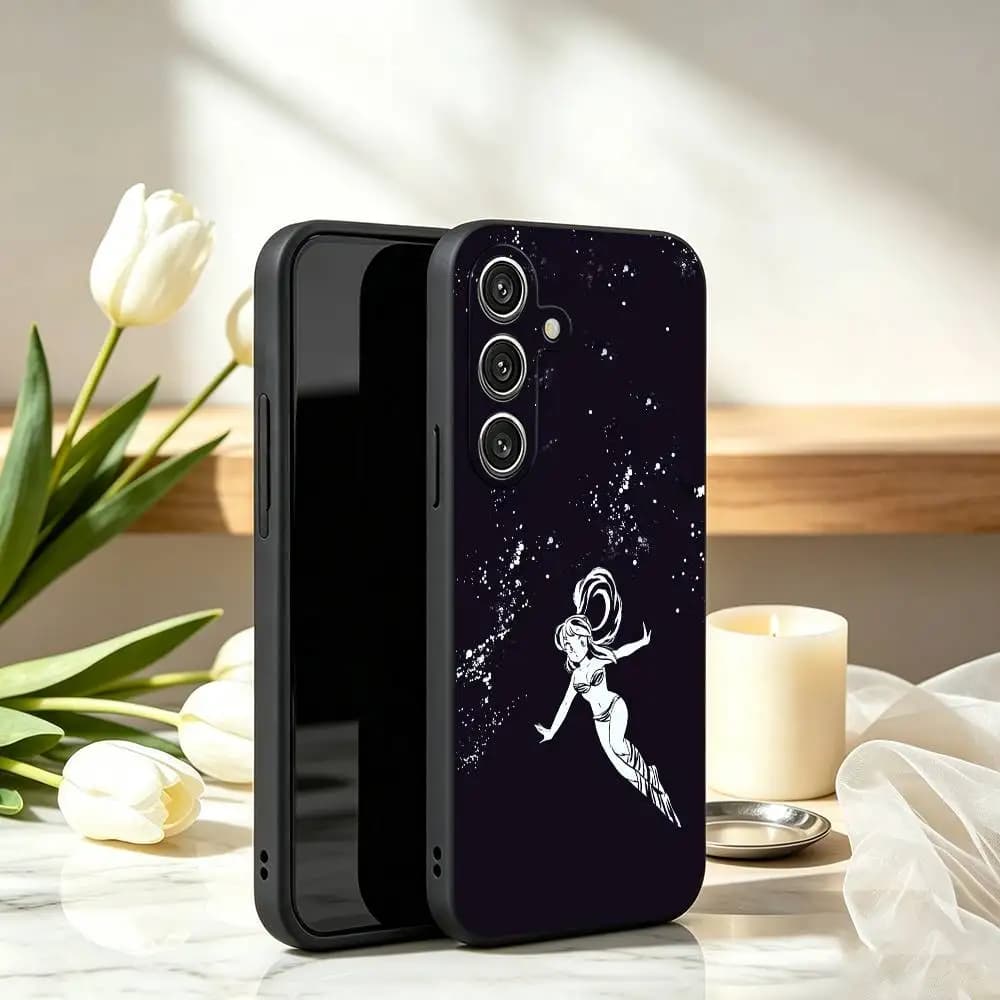 Lum Urusei Y-Yatsura Phone Case For Samsung Galaxy A73,A72,A71,A70,A53,A52,A51,Others Soft Black Cover