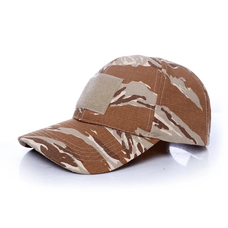 Desert Tiger Stripe Camouflage Baseball Cap for Men US Camo Vietnam Hat Hunting Accessories Adjustable