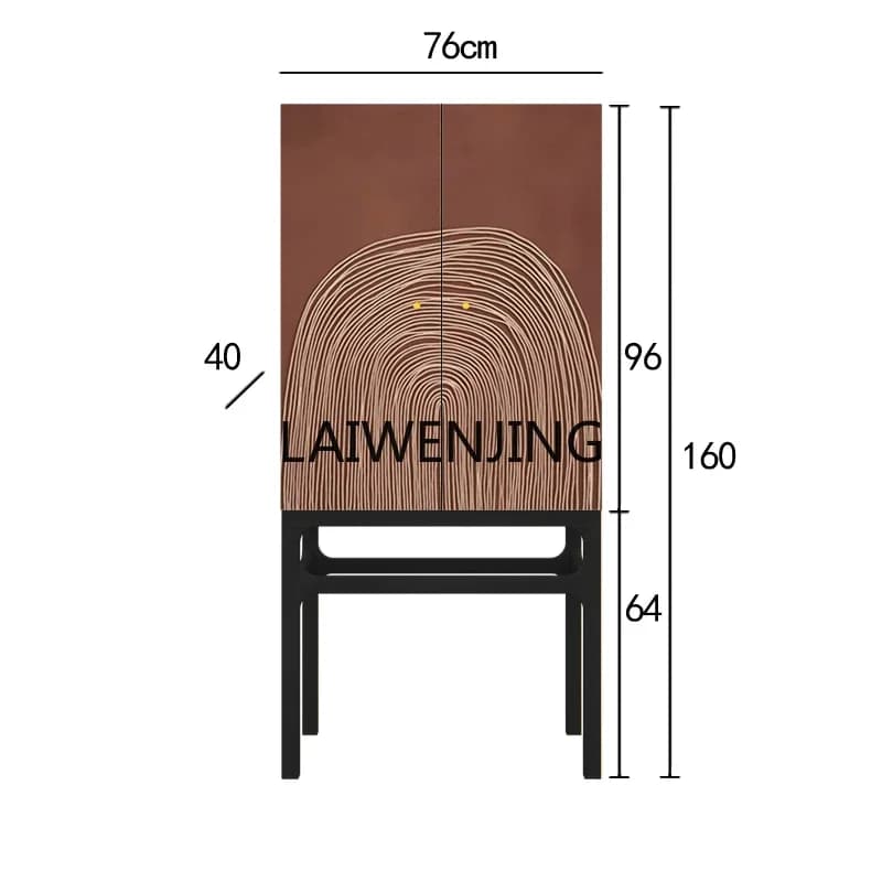 SGF solid wood tall cabinet dining side living room entrance multi-functional locker integrated