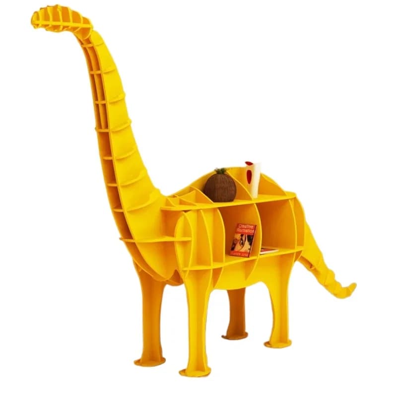 Long-necked dragon creative bookshelf animal shape decorative shelf hotel KTV theme activity display shelf window ornament