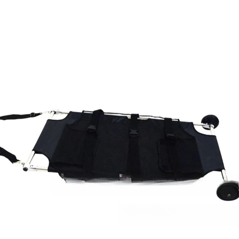 Stainless steel pet rescue stretcher small anti-bite transfer cart folding stainless steel folding model