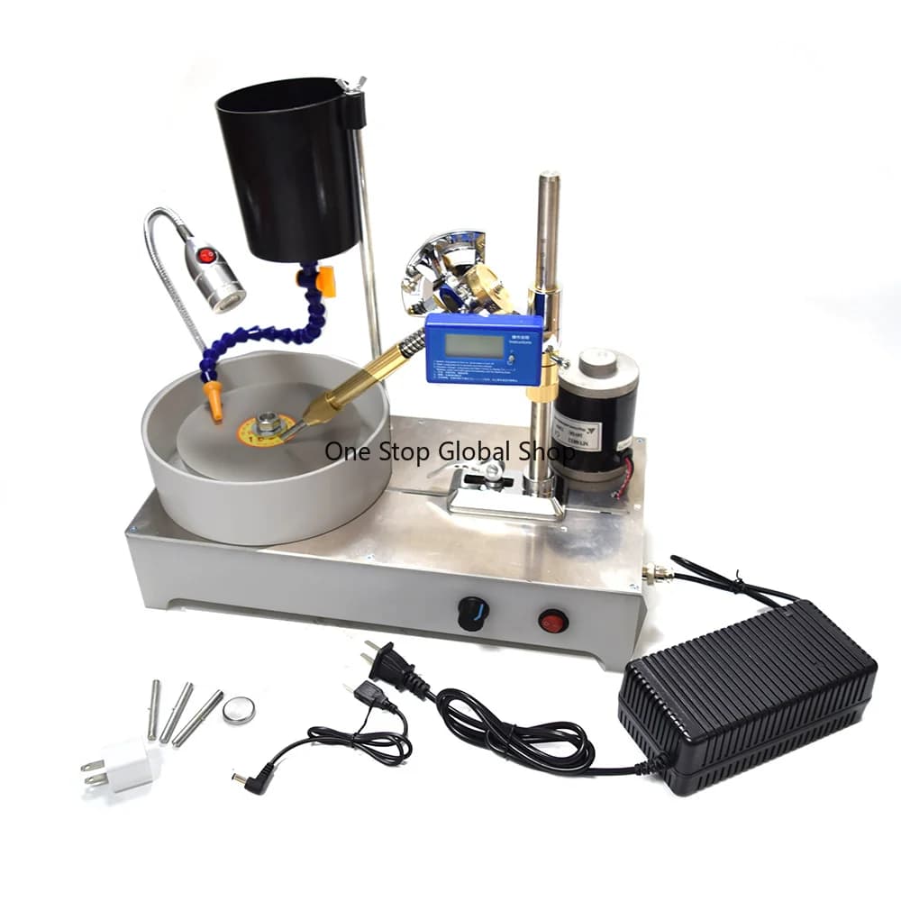 Gem Faceting Machine 1800RPM Jade Angle Machine 120W Jade Stone Angle Digital Jewelry Machine Jewelry Polisher With LED