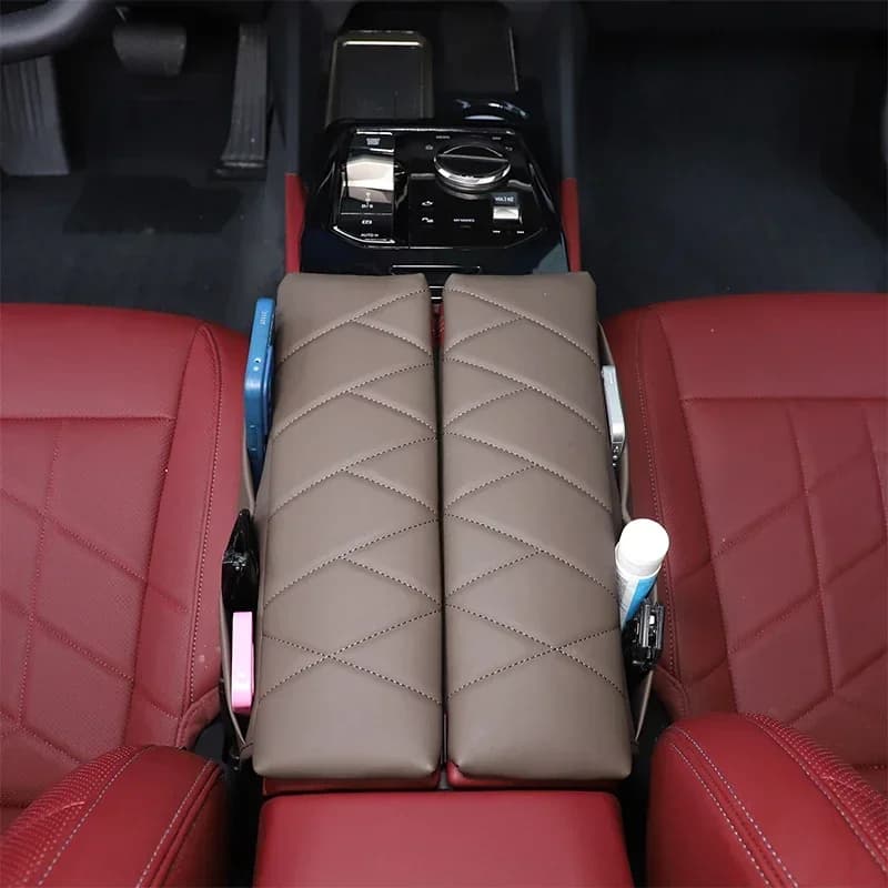 For  BMW 5 Series  i5 2024+ leather car styling center console armrest box mat sticker car interior protection accessories 2Pcs