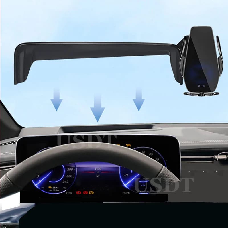 Car Mobile Phone Holder for Mercedes Benz EQE 500 350 SUV Sedan 2023 2024 2025 Special Bracket Of Screen GPS Stable Phone Holder