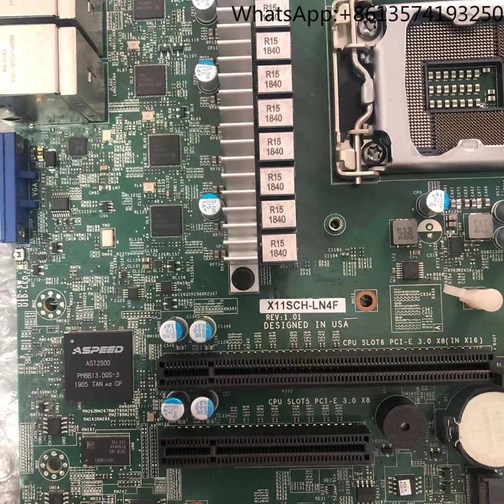 Original 8th/9th Gen. Core i3 Xeon E-2100/2200 Processor Single Socket LGA1151 Server Motherboard X11SCH-LN4F