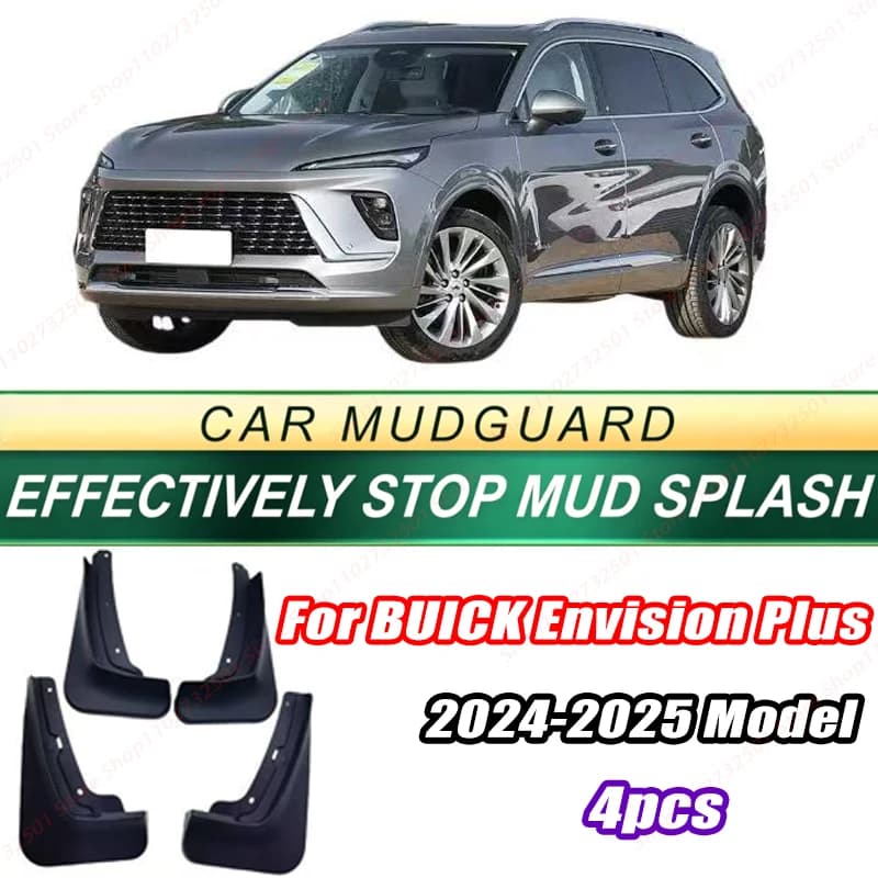 For BUICK Envision Plus 2024-2025 Model 4PCS Front Rear Mud Flaps Splash Guards Fender Mudguards Auto Accessories