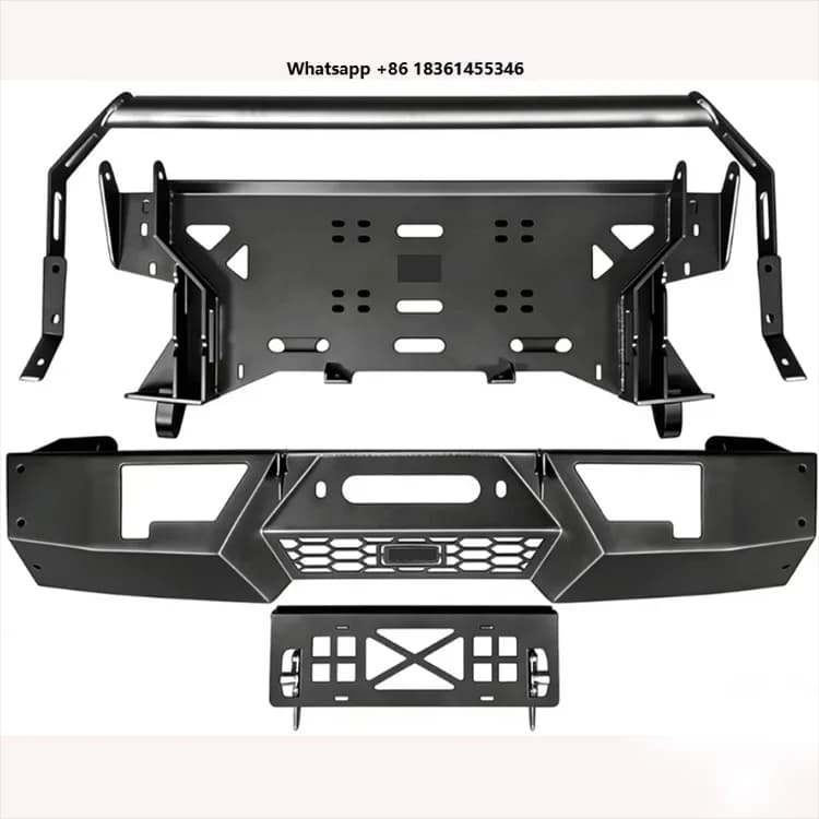 For  Tundra 2022-2025 Air Intake Front Bumper Front Guard Bar With Winch Mount & Light Brackets