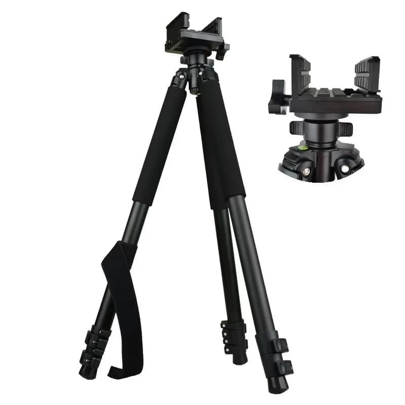 New 340 aluminum alloy outdoor tactical sniper bracket 1.5m hunting and shooting shock absorption three-section