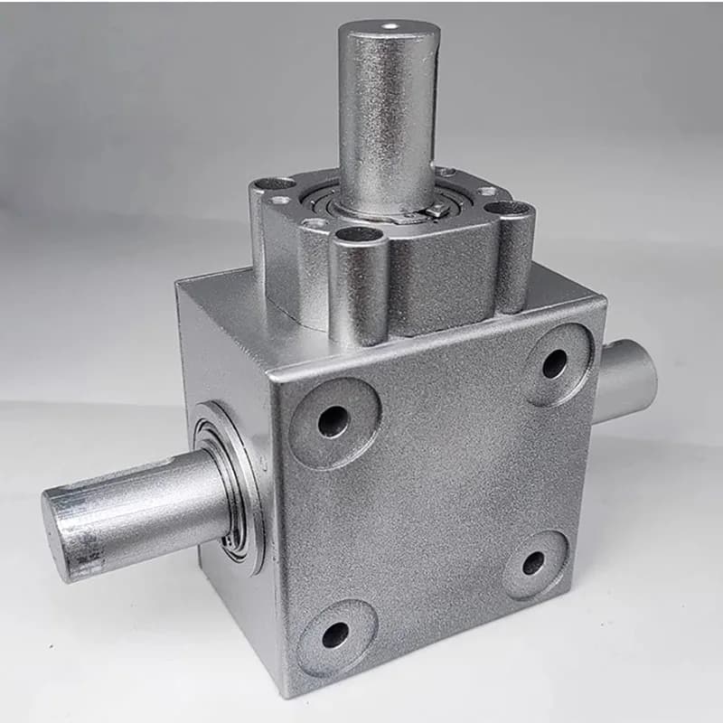 Right angle conical bevel gearbox right angle commutator device speed ratio 1:1 T-Type 90 Degree Commutator
