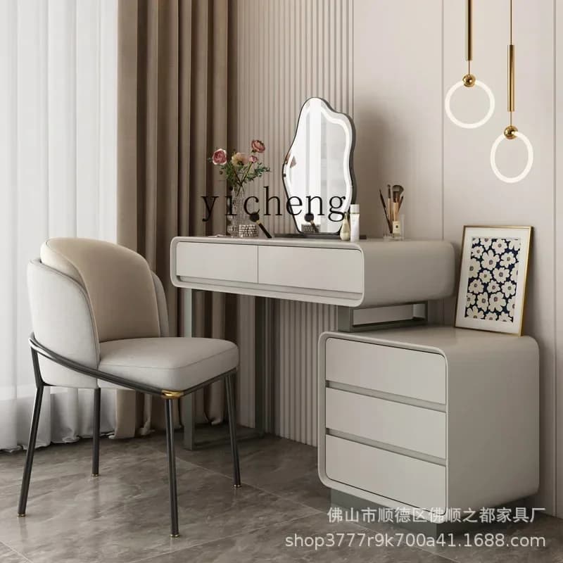 i10.9-Dresser Three-Bucket Cabinet Integrated Dresser Solid Wood Makeup Table Retractable