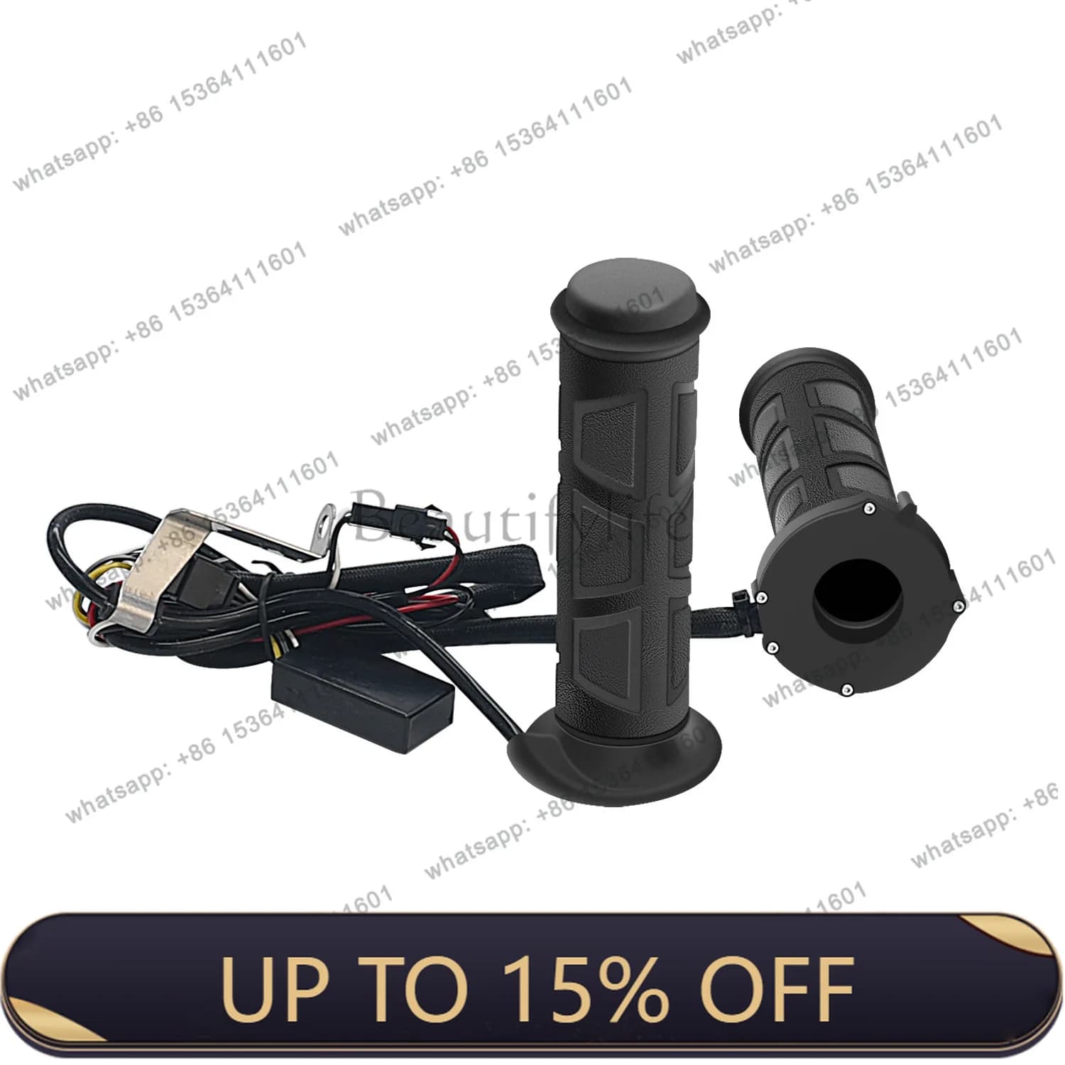 LX cross-border motorcycle handlebar modified luxury electric hand handle beach car adjustable switch
