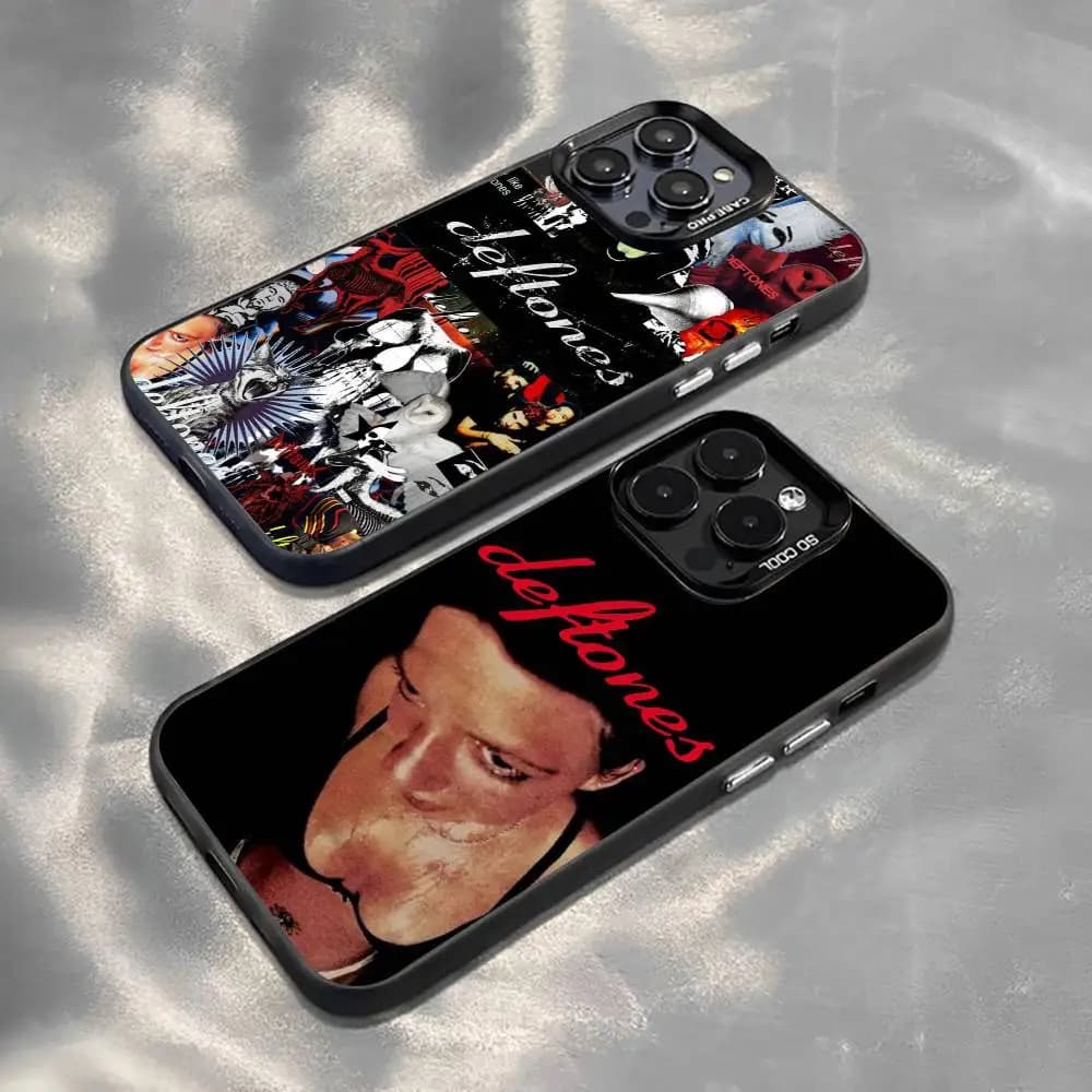 R-Rock B-Band D-Deftones Phone Case For iPhone 17,16,15,14,13,12,11 Plus,Pro Max,XS,Colorful Silver Black Cover