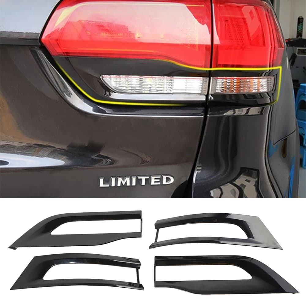 Car Rear Tail Light Lamp Guard Cover Trim Bezel for Jeep Grand Cherokee 2014 2015 2016 2017 2018 2019 2020 Exterior Accessories
