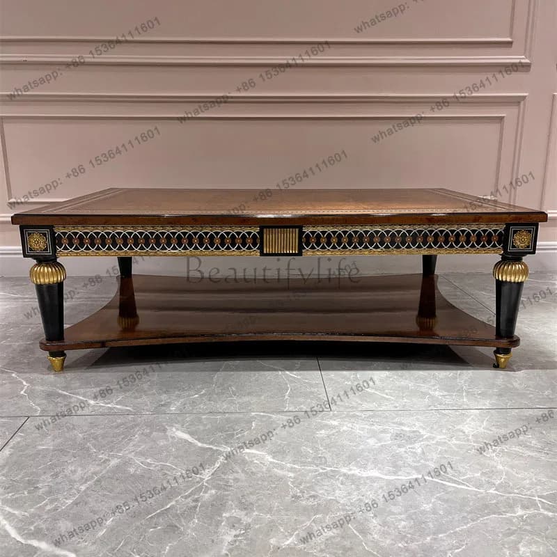 Alexander French rectangular coffee table imported peach blossom heart coffee table complete furniture