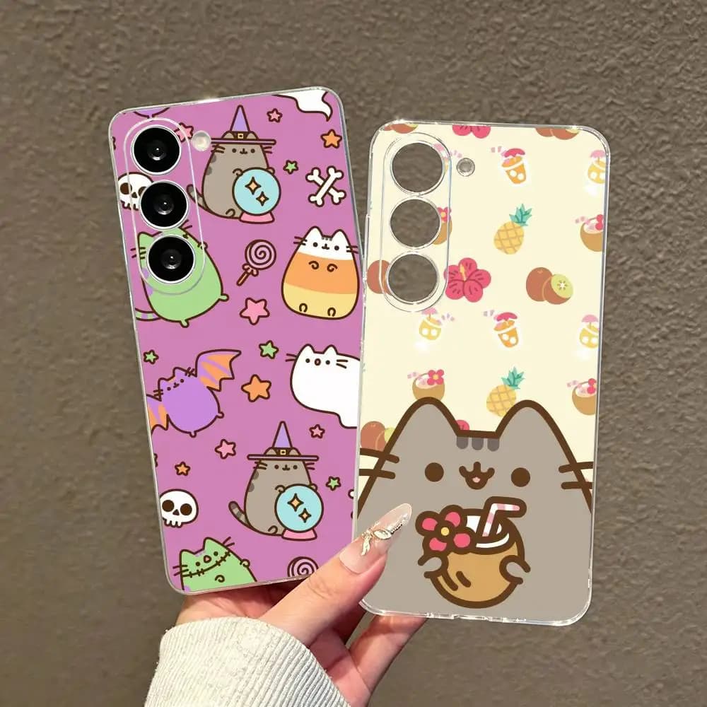 Top Selling Cat P-Pusheenes  Phone Case Transparent Silicone Soft For SamsungA10,12,20,21S,30,31,40,50,51,52,70,71