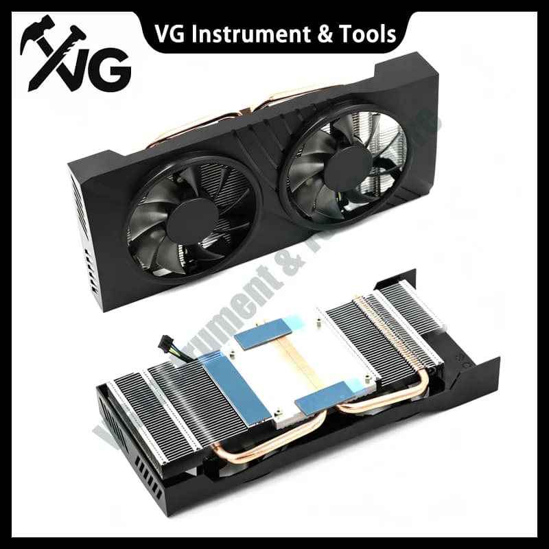 Brand new graphics card heat sink suitable for the public version GTX1060 with two heat pipes and dual fans