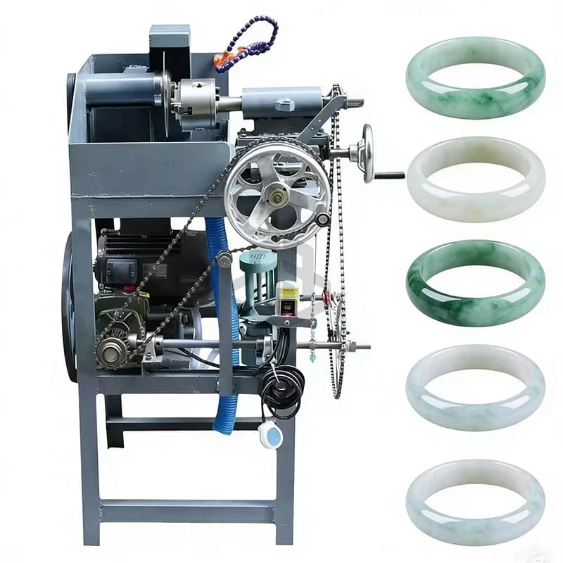 Adjustable Speed Bracelet Edge Cutting Machine  Industrial Machinery Equipment for Gemstone Processing Motor Core Component
