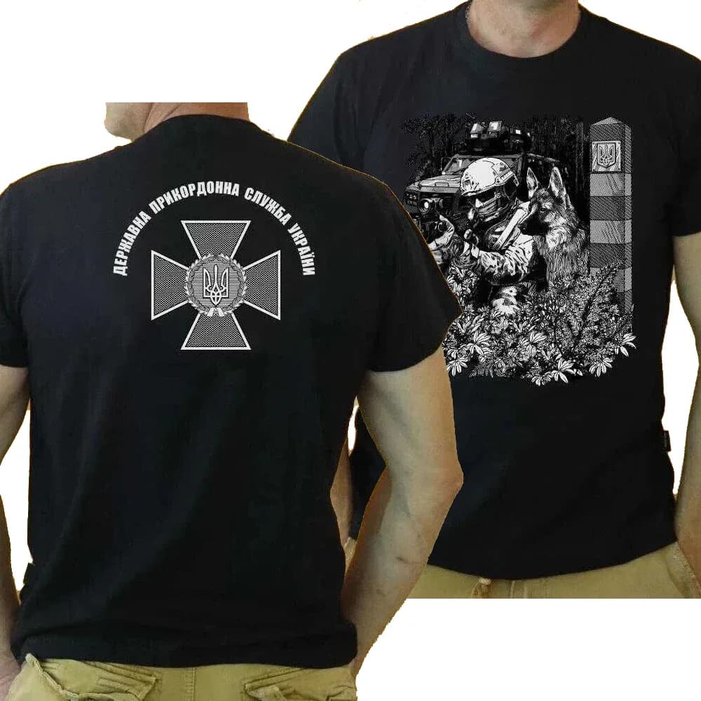 Border Guards of The Armed Forces of Ukraine T-Shirt 100% Cotton O-Neck Short Sleeve Summer Casual Mens T-shirt Size S-3XL