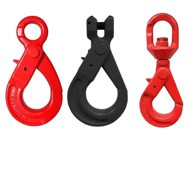 Rigging Eye Safety Hook Rotating Sheep Horn Self Locking Hook Lifting Hook Cargo Hook Rigging Hook