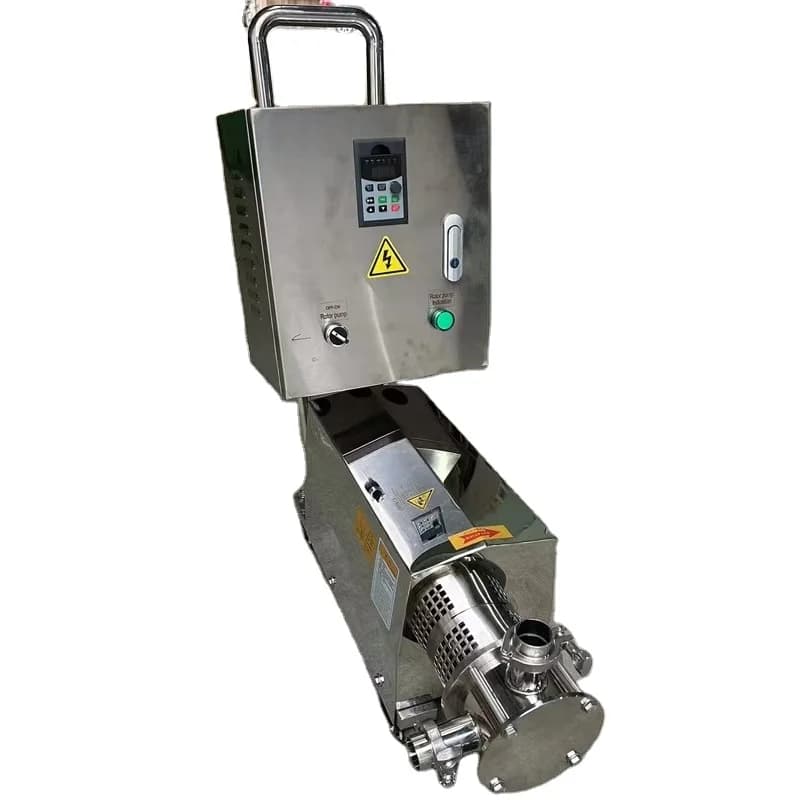 Stainless Steel SS304 2hp Mobile Adjustable Flexible Rotor Pump with Variable Frequency Motor, Inverter And Control Cabinet