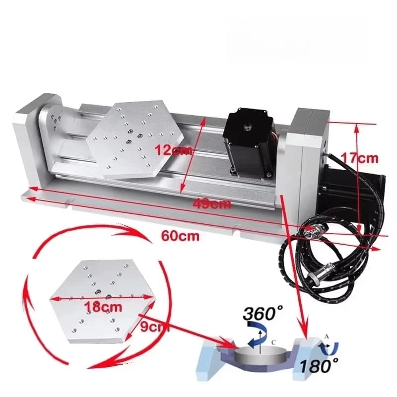 5th Axis for HY- 6040 Engraving Router