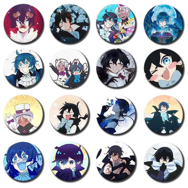 TV Animation The Case Study of Vanitas Button Lapel Pin Handmade Brooches for Clothes Decoration Backpack Accessories Badge Gift