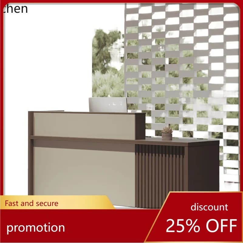 ZML Reception Desk Company Lobby Beauty Salon Clothing Store Hotel Counter Modern Simple Front Desk Reception