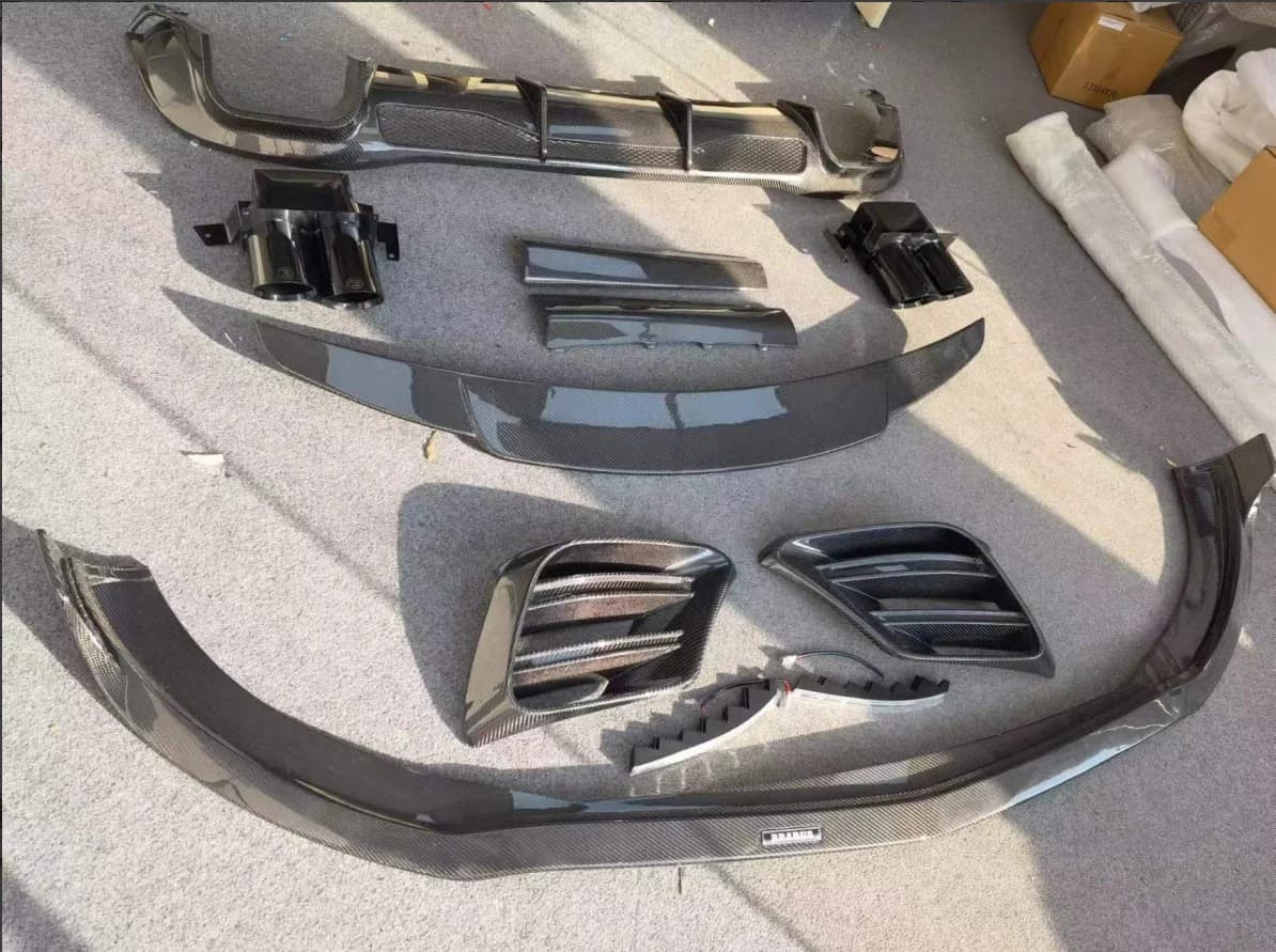 B Style Carbon Fiber Body Kit for  S-Class W223 - Front Lip, Rear Diffuser, Tuyere Upgrade