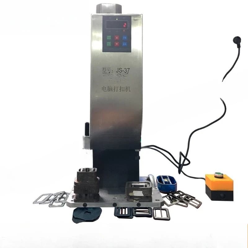 Directly from the manufacturer, cloth buckle machine, semi-automatic cloth bag belt buckle processing machine, automatic buckle