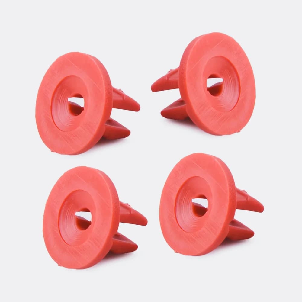 ZF-S 1 Juego  tuerca  retenedor  escudo central rojo HN1  19,2mm  nailon apto para Ford Edge Escape W702438S300