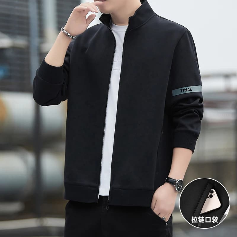 2026 Autumn New Style Men's Fashion Simple Loose Cardigan Jacket Top