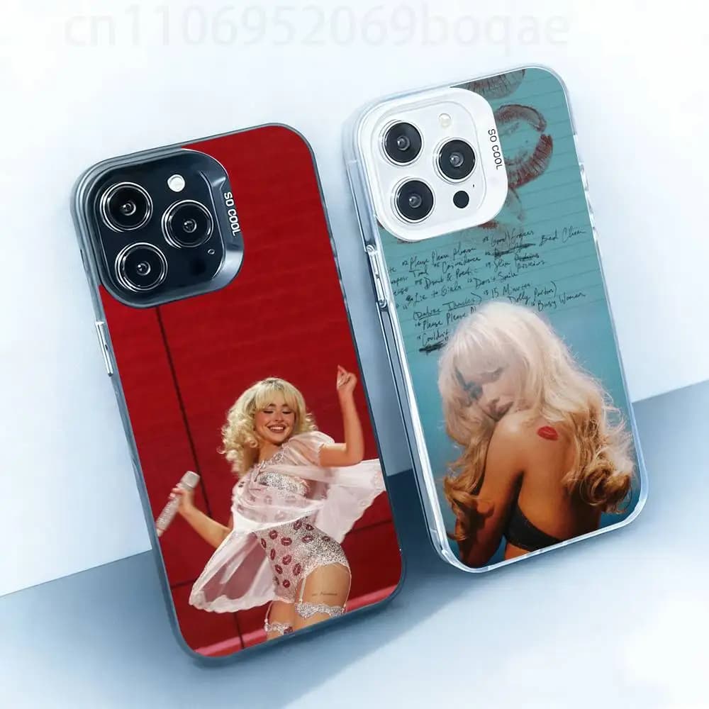 SabrinaA C-Carpenter Case for iPhone17 16 15 14 13 12 11 Pro Max Plus Air 16E X XR XS Max Hard Shockproof Bumper Cover
