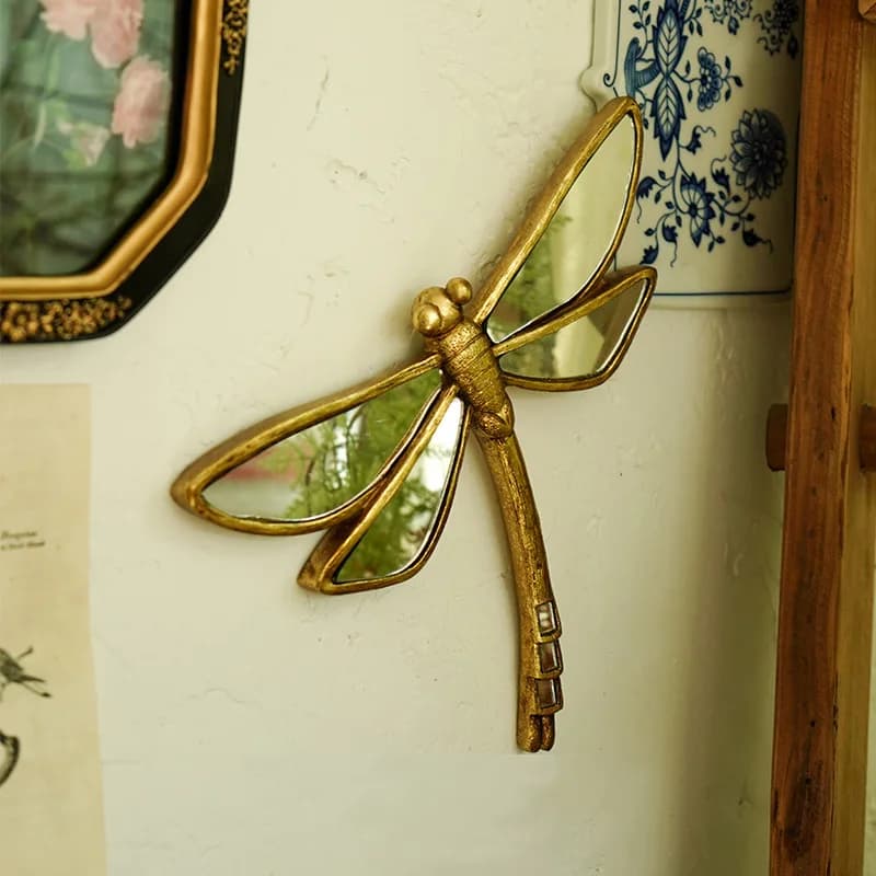 DSA home decoration resin dragonfly wall creative high value flying goose background decoration pendant combination