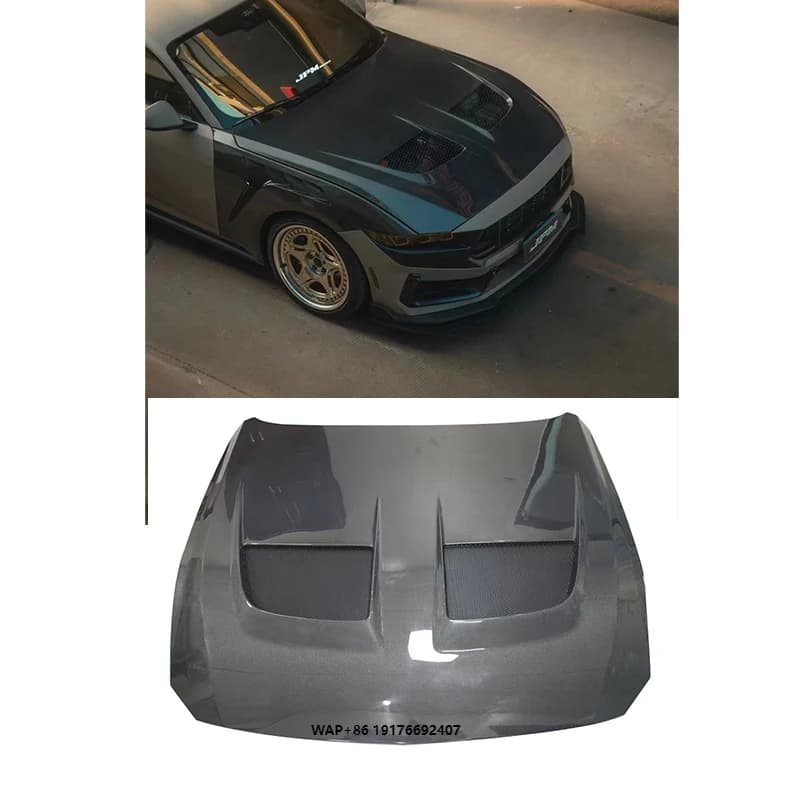 High Quality Hood for the 2024 ’Ford Mustang GTD Hood Carbon Fiber Engine Cover Clear Engine Hood Body Kit